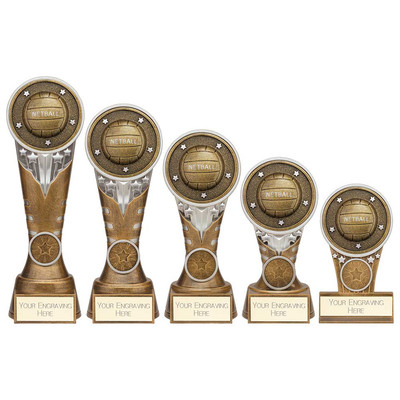 Ikon Netball Trophäe - kostenlose Gravur - mehrere Größen verfügbar
