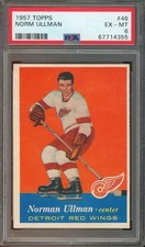 1957 Topps #46 Norm Ullman HOF EX-MT PSA 6 Detroit Red Wings 4355