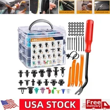 725Pcs Car Push Retainer Clips Fasteners Assortment Nylon Bumper Fender Rivets