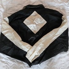 Nike Old School Cropped Windbreaker 90s Black White Vintage