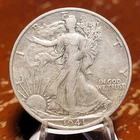 1941-S WALKING LIBERTY HALF DOLLAR ~90% SILVER  NICE COIN