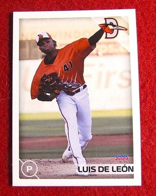 2024 Luis De Leon MiLB Rookie Minor League Card Delmarva Shorebirds #19