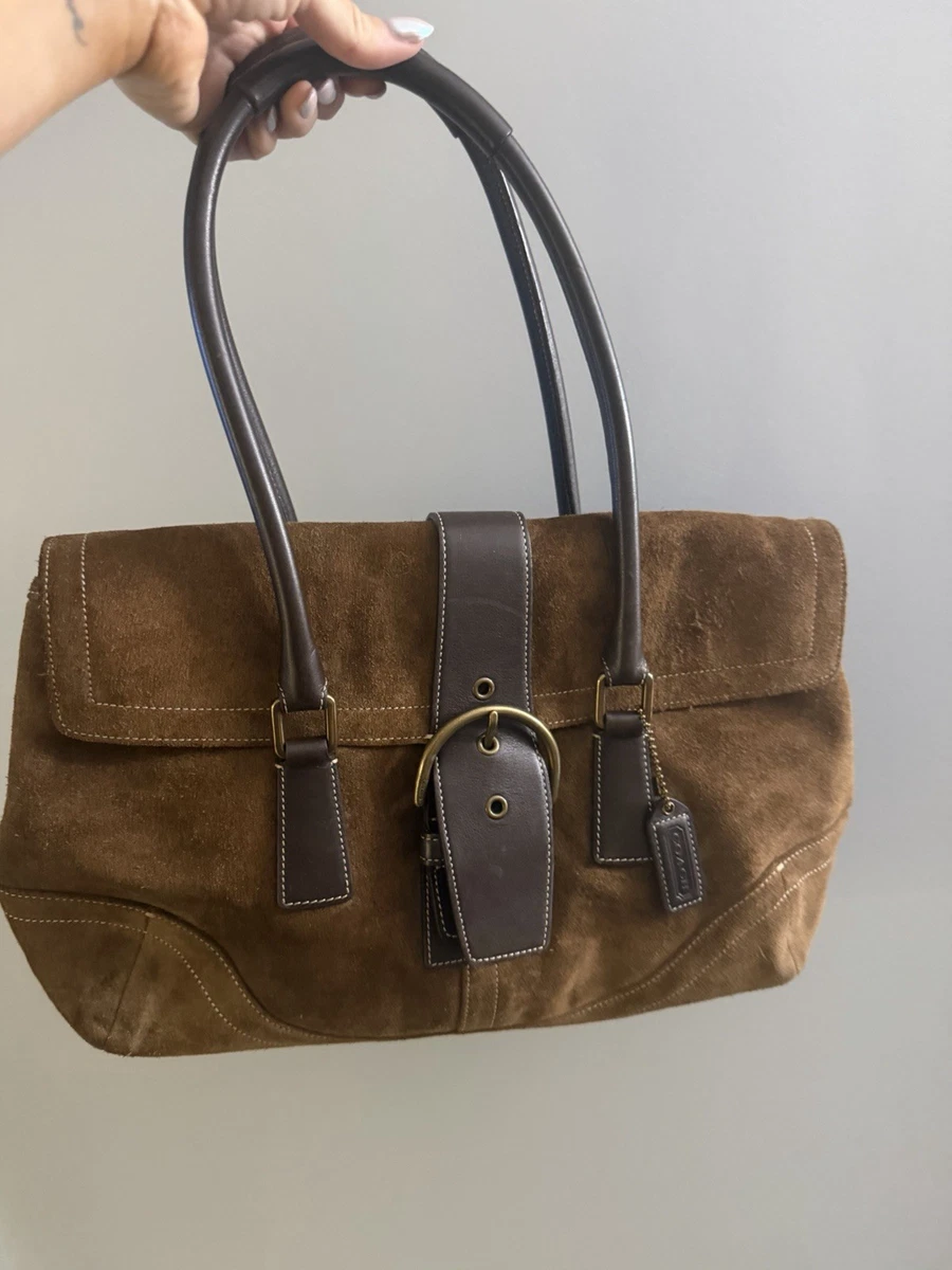 Coach Suede Tote Bags for Women for sale - eBay