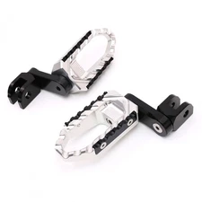 Silver Foot Pegs TOUR 40mm Adjustable For GSX1300R Hayabusa 16-19 20 21 22