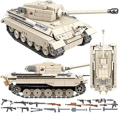 #ad #ad World War II German King Tiger Panzer VI Tank Building Blocks Set General Jim#x27; $55.61