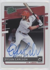 2020 Panini Donruss Optic Rated Prospects Signatures Dylan Carlson Auto 7qg