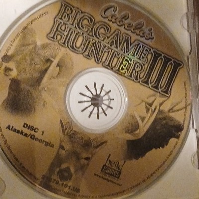 Cabela's Big Game Hunter III Disc 1 Alaska Georgia PC Hunting HeadGames
