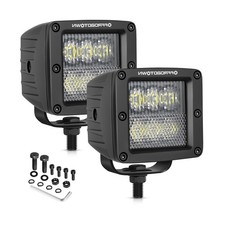 For Jeep Grand Cherokee Behind Grille Mount LED Cube Pod Light Kit Driving Combo
