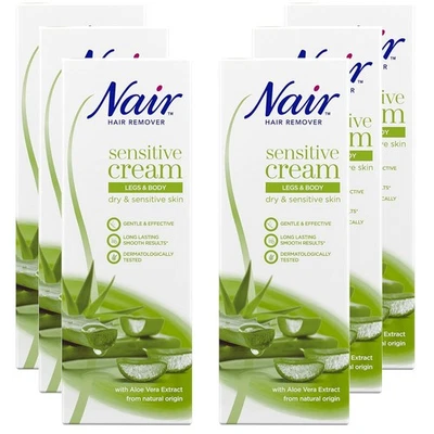 Nair Hair Removal Sensitive Cream 6 x 100ml