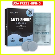 Anti-Smoke Herbal Patches Circle Shape 3mg Blue, Quit Smoking Patches to He...