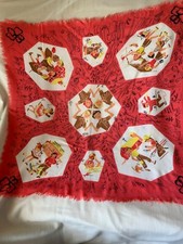 Vintage Girl Scouts of USA Red 23" Rayon Square Brownie Bandana-Scarf ESTATE