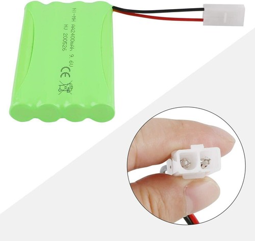 9.6V 2400mAh Ni-MH Rechargeable Battery Pack With USB Charger for RC Truck Cars - Picture 14 of 19