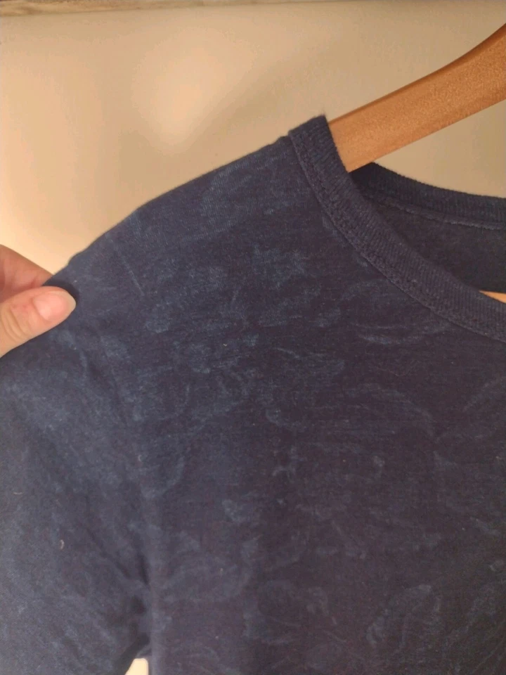 Camisa Top Journal Standard Homestead S/S Tejida Talla Mediana Azul Hecha en Unión Japón Foto 3 de 4