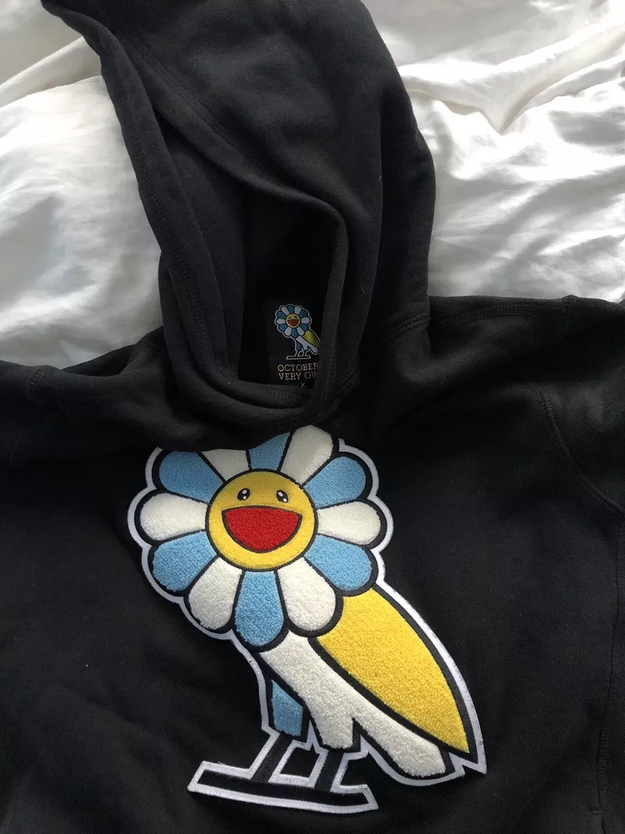 Octobers Very Own (ovo) Takashi Murakami Hoodie Black size L Japan F/S