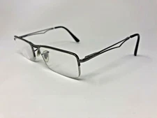RAY-BAN RB6216 2502 Eyeglasses Frame Half Rimless 54-18-140 Gunmetal Polish BU54