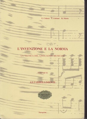 DIE ERFINDUNG UND DIE NORM COLUZZI FABIANI MUSTO BAND VI 1992 EUROPRINT