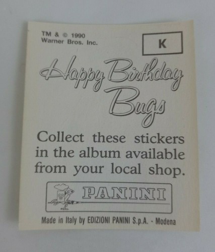 1990 Panini Happy Birthday Bugs (Pick Your Sticker) - Picture 319 of 343