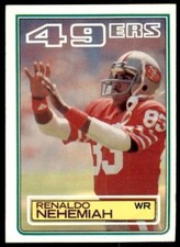 1983 TOPPS RENALDO NEHEMIAH SAN FRANCISCO 49ERS #171