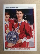 1991-92 UPPER DECK SCOTT NIEDERMAYER ROOKIE #461 Team Canada MINT!