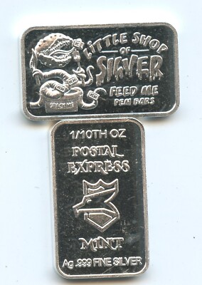 Little Shop of Silver Postal Express Mint Limited 1/10th OZ .999