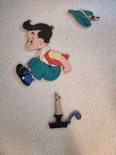 Vintage 1950s Dolly Toy Co Colorful Wall Art "Jack Jumped Over The Candlestick "