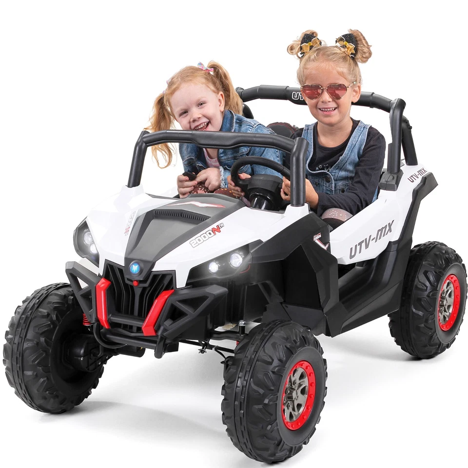 ACTIONBIKES MOTORS Kinder Elektro Auto Buggy Allrad 4x4 Elektroauto Ledersitz Jeep Kinderfahrzeug