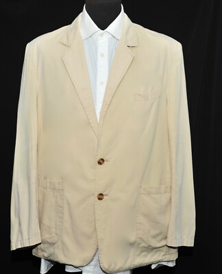 Top Harvey Hudson Creme Beige Jacke Blazer Sommerlich Leicht 44'' R