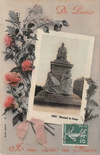 CPA ROMANS JE VOUS ENVOIE CES FLEURS
