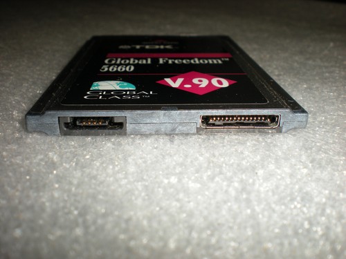TDK DF5660 Global Freedom Class 5660 V.90 PCMCIA Card Modem PN C6800013 01 - 第 3/5 張圖片