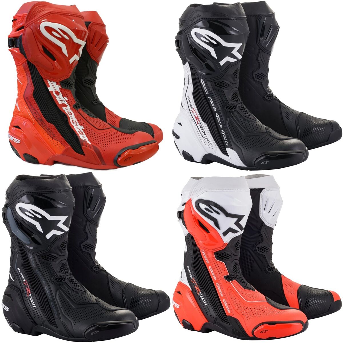Alpinestars Supertech R Vented Motorcycle Boots Summer Alpinestars Supertech R Vented Motorcycle Boots Summer