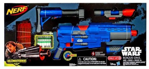 New Nerf Star Wars Rogue One Captain Cassian Andor Deluxe Blaster ...