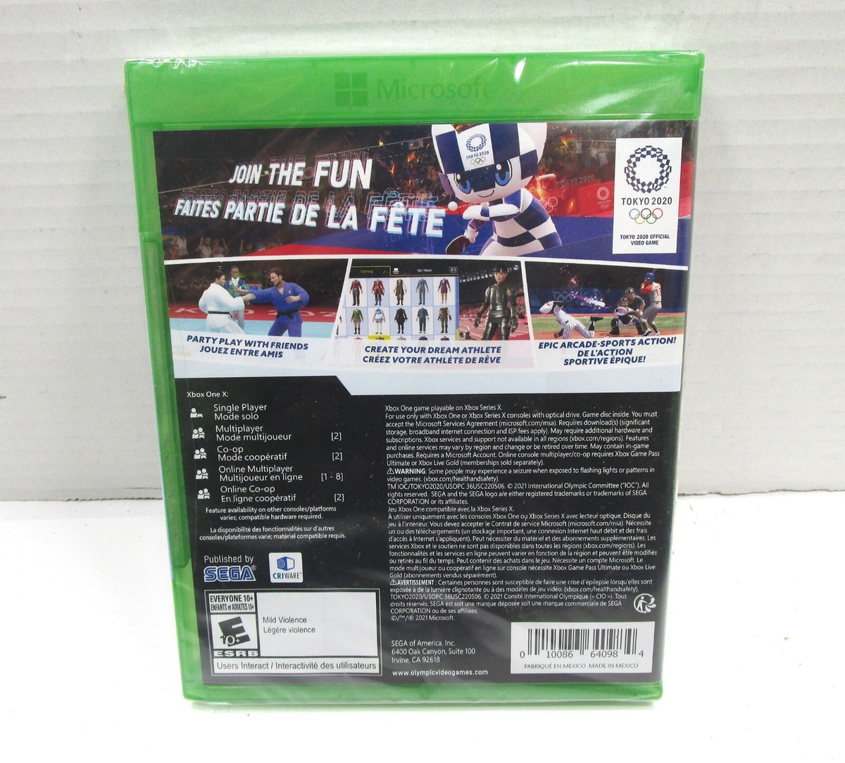 OLYMPIC GAMES TOKYO 2020 Xbox One & Serie X Video Game - New