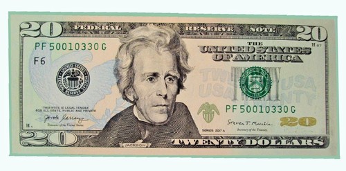 Two US Twenty Dollar bill 2017A-PF50010330G- PF50010333G Low-Number-Uncirculated - Picture 2 of 9