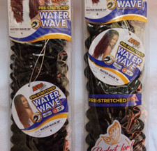 AFRO SENS CROCHET BRAID COLOR 4 DARK BROWN WATER WAVE 14  or 28  BUY MORE  SAVE