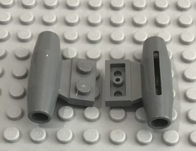 LEGO 2 Dark Bluish Gray Engine Smooth Small, 1x2 Side Plate No Axle Holder 3475a