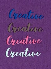 CREATIVE die cuts scrapbook cards
