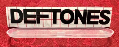 Black All Cap DEFTONES vinyl decal sticker 5.75 X1 