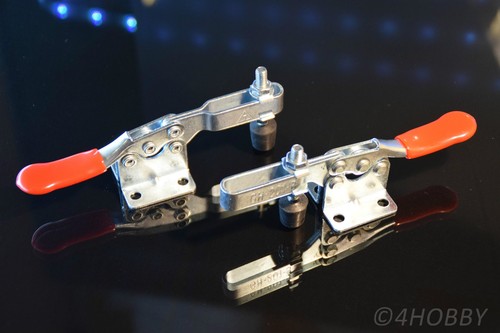 2x Spanner Halter Drücker zum Fixieren verstellbar Hebel Metall Schnellspanner - Picture 3 of 3