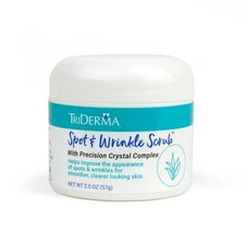 TriDerma Spot & Wrinkle Scrub for Face and Body, Gentle Exfoliator, 2 oz