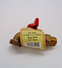 SMITH COOPER 190 164G 1/2" MIP X 1/2" SOLDERHOSE BUBB 1/4" TURN