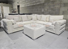 Image of Sab Future Boston Corner Sofa | 2C2 | Boston | Glass Top Coffee Table Teddy |