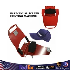 Hat Champ Silk Printer Clamp W/ Standard Platen Screen Printing Pallet 6"x3.375"