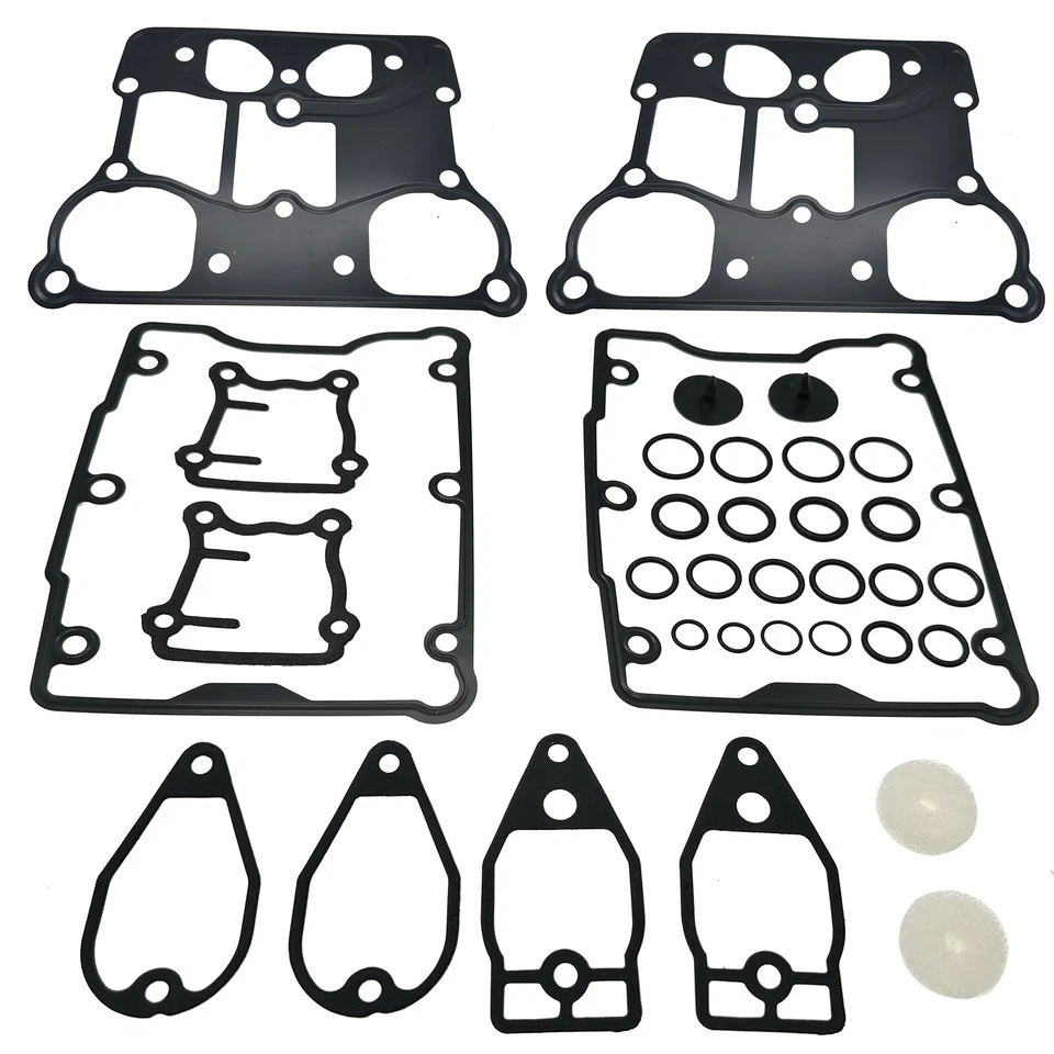 New Rocker Box Gasket Kit for 1999-2014 Harley-Davidson Fat Boy FLSTF FLSTFI - Image 4 of 4