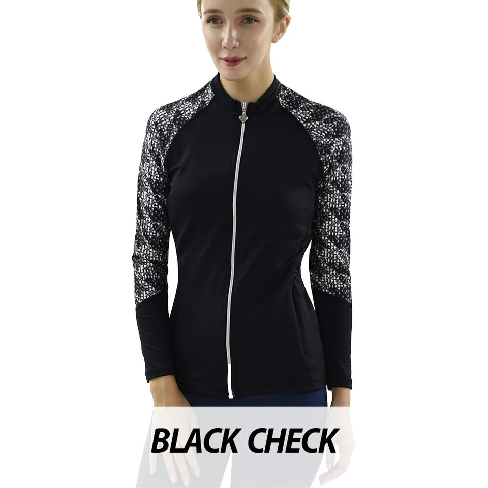 Private Island Hawaii Women’s Full Zip Up Swimsuit Jacket Rash Guard Bathing Top - Image 4 of 4