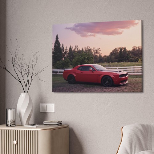 Dodge Challenger Hellcat High Resolution Museum Quality Horizontal Canvas Print - Picture 2 of 10