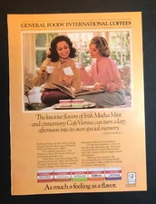 Vintage 1970s mag print ad GENERAL FOODS International Coffees Kitchen nostalgic