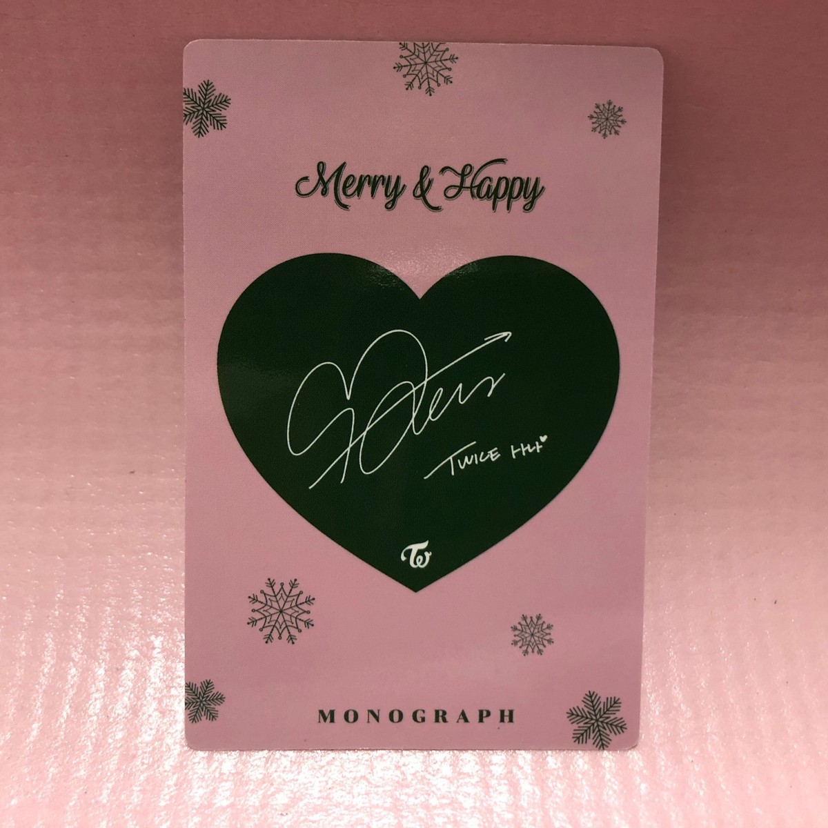 TWICE Merry & Happy Monograph Official PHOTOCARD ONLY