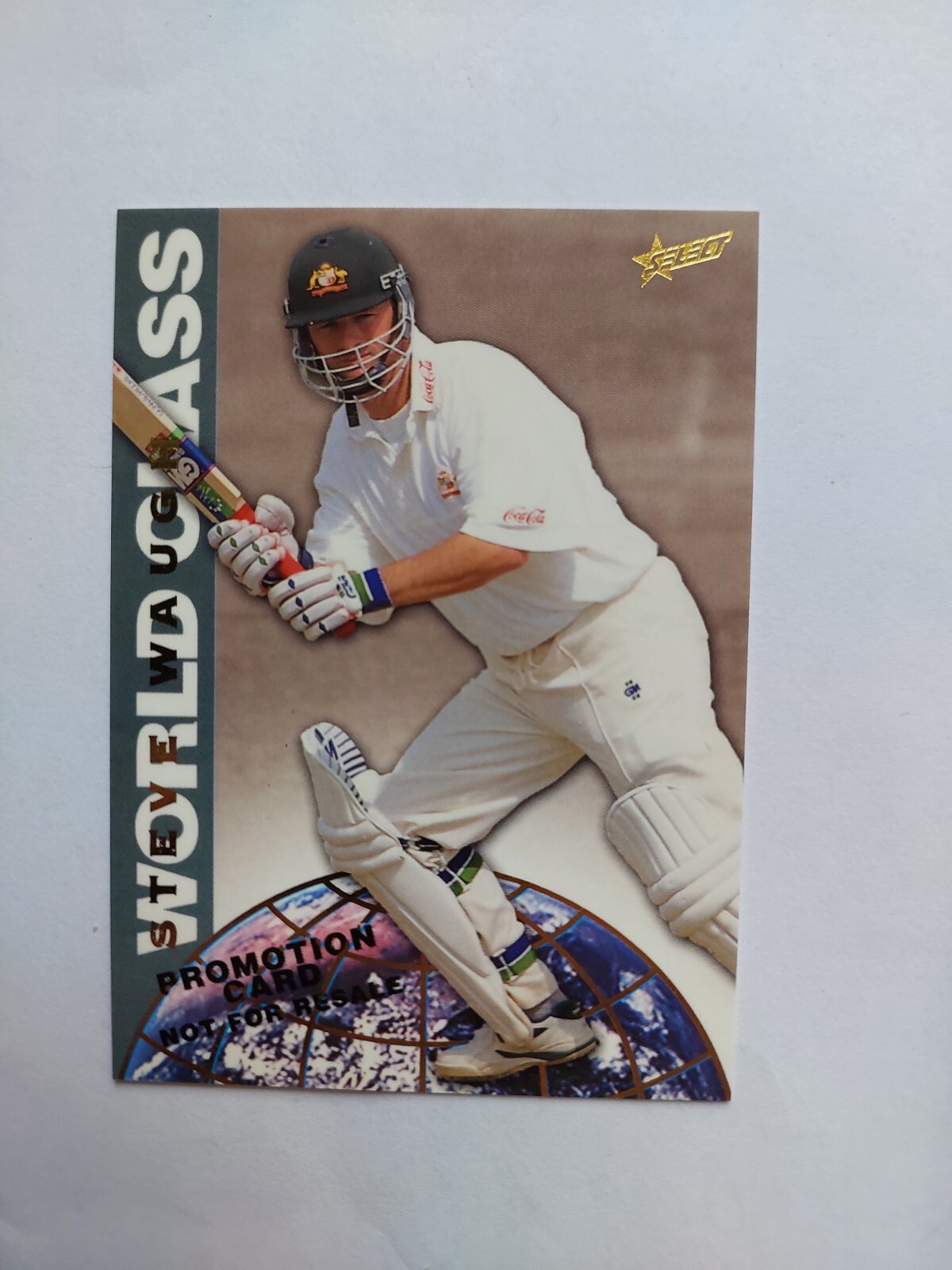 1998/99 Select Cricket Hobby Trading Cards World Class WC3: Steve Waugh Promo NM