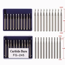 Dental Carbide Burs Tungsten Steel Bur FG #330 Pear Head/FG #245 Dome Fissure