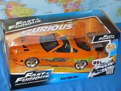 1/24 JADA FAST & FURIOUS BRIAN'S TOYOTA SUPRA DIE CAST *BRAND NEW